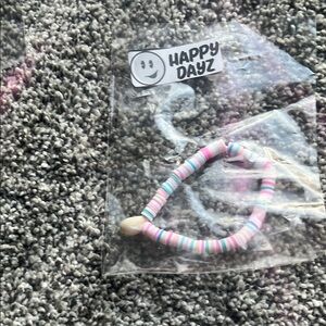 Pink and Blue Beaded Jewelry Accessory